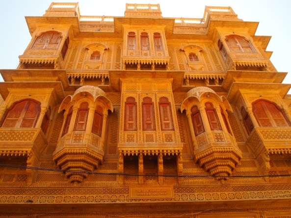 one of the many gorgeous havelis in jaisalmer