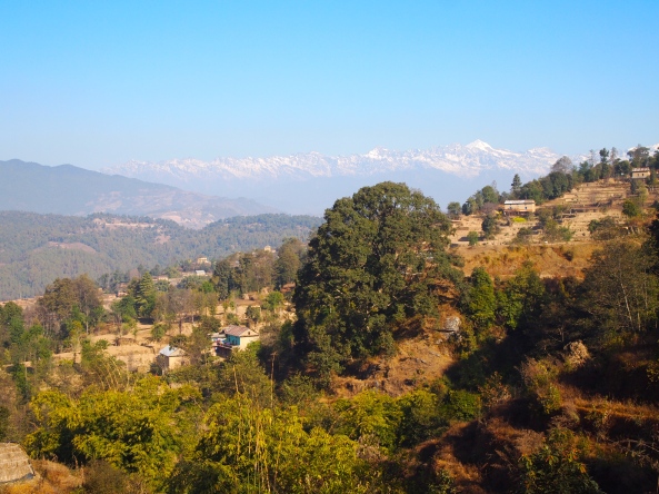 view of the Himalayas